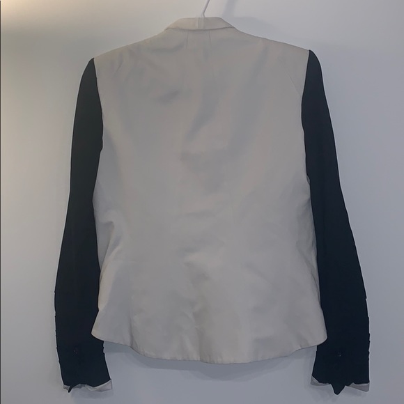 Helmut Lang black and white cropped blazer - Picture 2 of 4